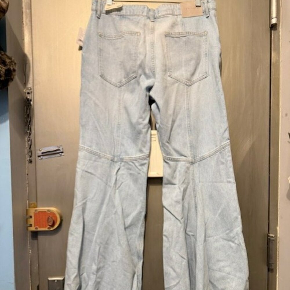 Boho We The Free Live Wire Flare / Bell Bottom Jeans - 31S - Picture 13 of 16
